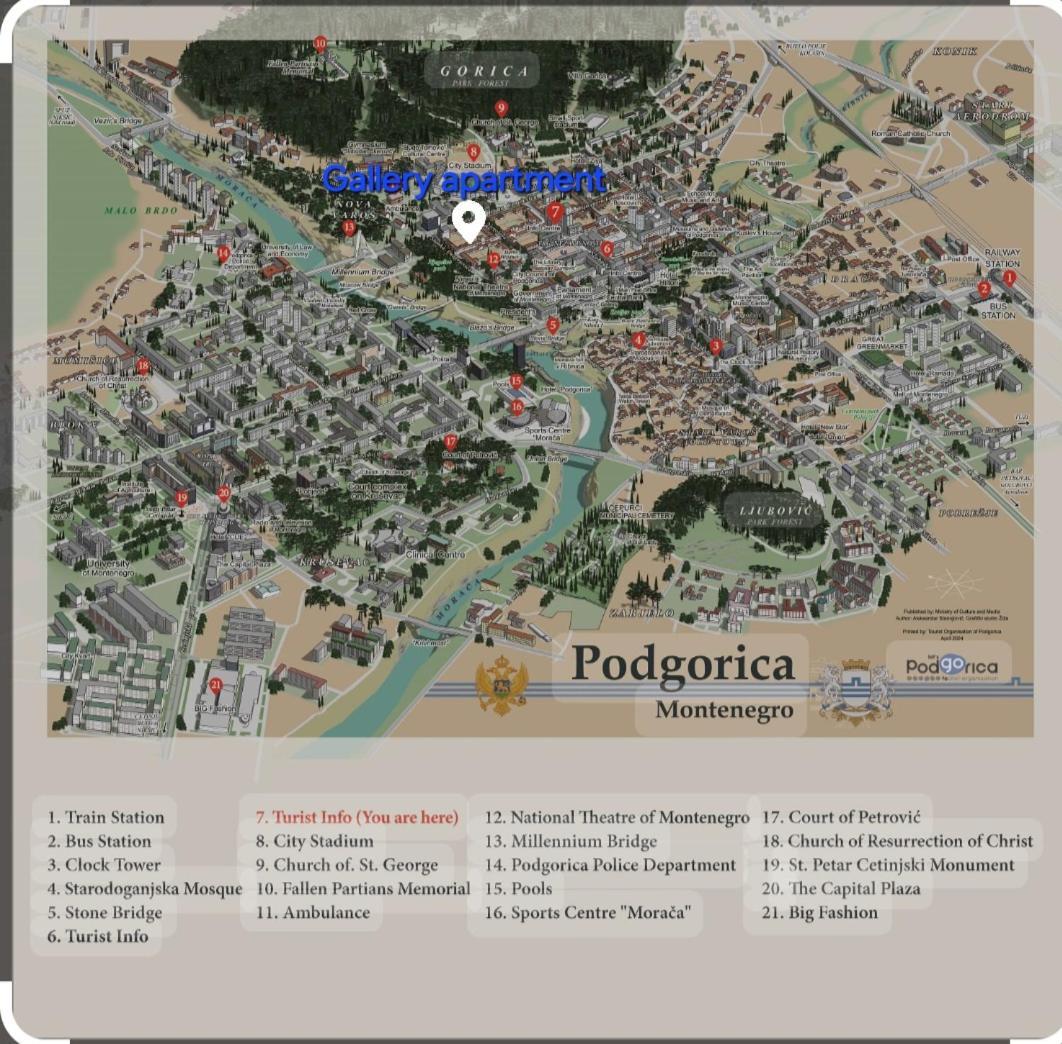 Gallery Apartment Podgorica Buitenkant foto